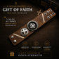 OROCUFF Inspirational Philippians 4:13 Leather Bracelet, Handcrafted Meaningful Bracelet with Cross, Dark Brown