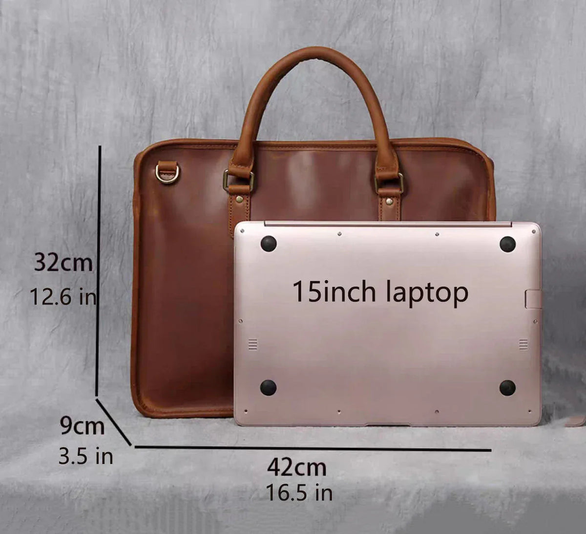 Henley | Vintage Laptop Briefcase — view 9