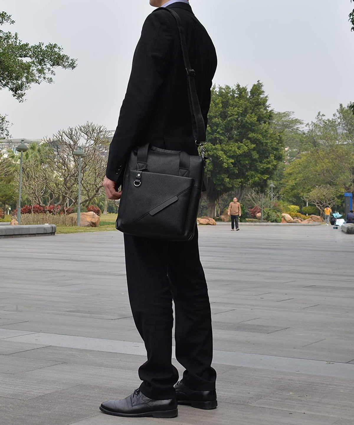 Cityline | Men's Black Crossbody Bag — view 2
