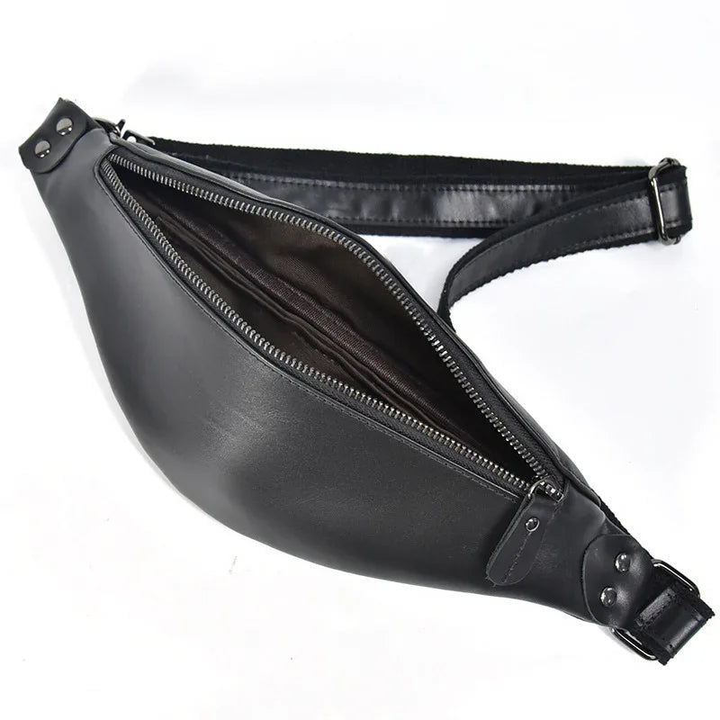 Onyx | Smooth Black Waist Bag — view 15