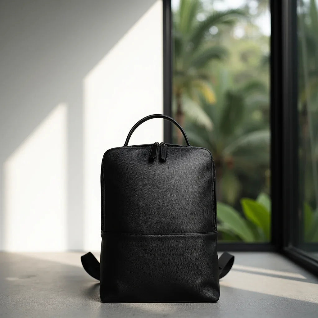 Slate | Slim Black Backpack — view 4