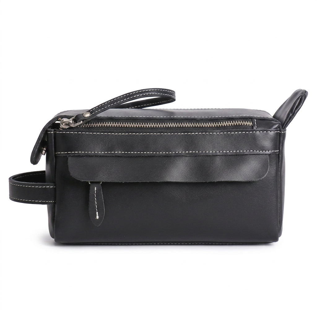 Harbor | Black Travel Toiletry Bag — view 2