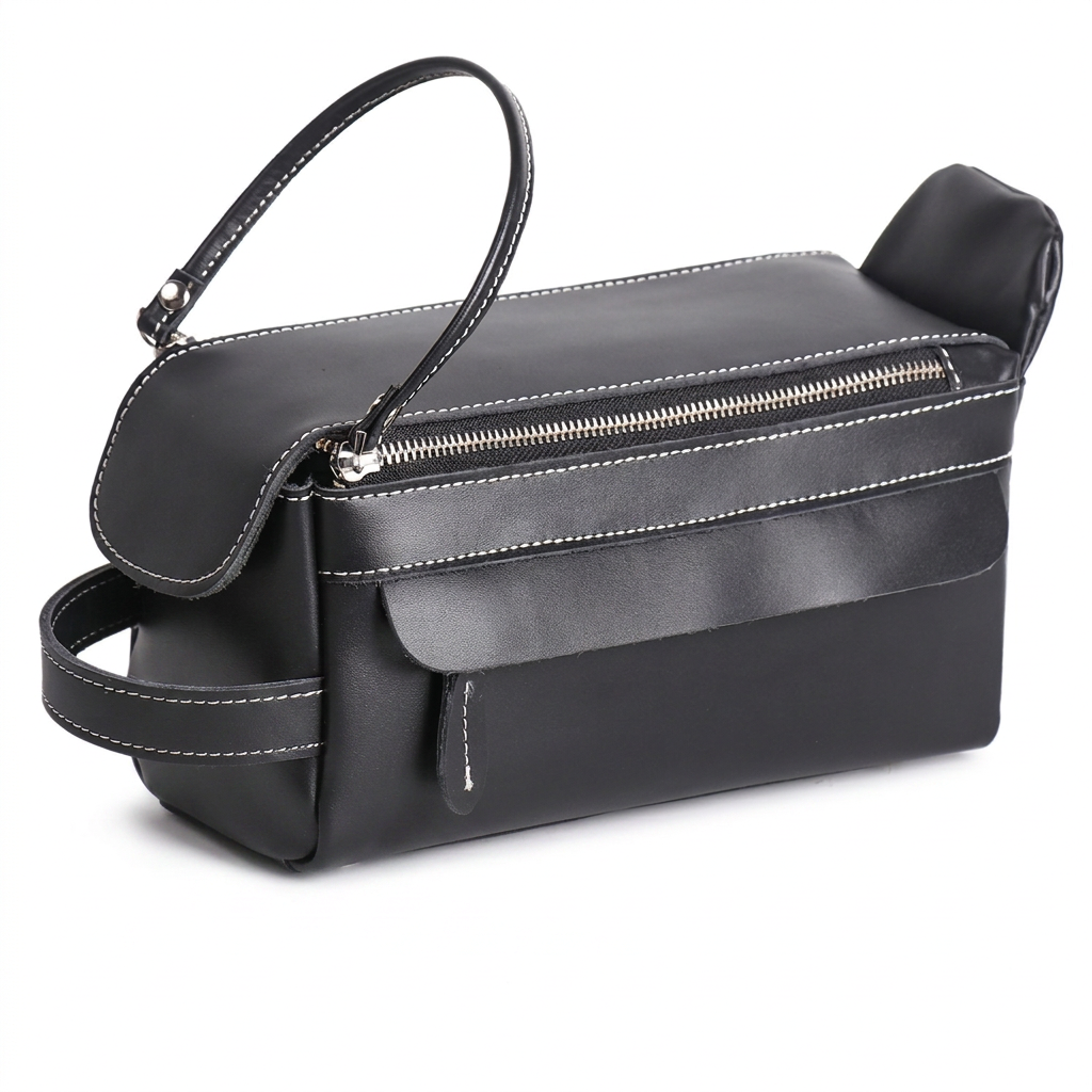 Harbor | Black Travel Toiletry Bag — view 4