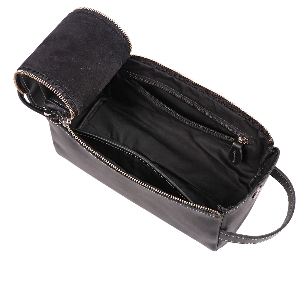 Harbor | Black Travel Toiletry Bag — view 7