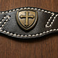 Shield of Faith Cross Leather Bracelet | Choose from 5 Scripture References