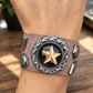 Lightning Power Leather Cuff Bracelet