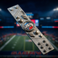 Fan Identity Leather Wristband – Bold National Colors, Handcrafted Premium Cuff