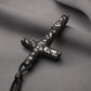 Hand-Carved Ziguangtan Cross Necklace