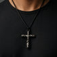Hand-Carved Ziguangtan Cross Necklace